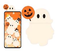 Small Figurines for Phone, Halloween Ghost Mini Figures, Peel-and-Stick Decorations Smartphone, Tablet, Car Dashboard, Cute Halloween Accessories Men and Women Kids Adult More