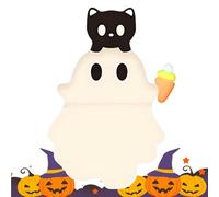Small Figurines For Phone - PP 2.5x1.5x3.5cm | Halloween Ghost Mini Peel And Stick Smartphone Figurine Decoration For Tablet Dashboard Phone Case Cute Party Decor Use Men Women