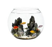 Small Fish Bowl - 4.13 Inches Shatter-Resistant Small Container | Mini Fish Bowl Clear Bubble Planter, Round Vase Bowls For Table Centerpiece Home Event Indoor Desk