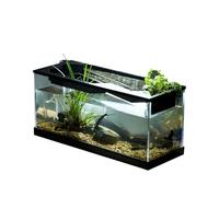 Small Fish Tank with Filter- Acrylic Clear Desk Aquarium with Filter, Desk Fish Tank Or Air Pump,and Oxygenation For Shrimp Turtle and Reptile, Compact Mini Aquarium Starter Kit For Home Office
