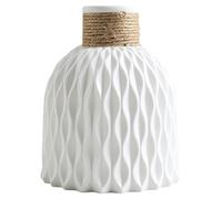 Small Flower Vase, Floral Ceramic Vase, 4.72 Inches Modern Textured Planter Decor, Geometric Floral Container with Tactile, Contemporary Centerpiece for Coffee Table Wedding Living Room Shelf