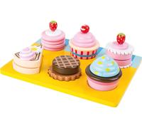 small foot 10149 cutting play "cupcakes and cakes" made of woo (Importación USA)