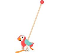 Small Foot Design Juguete empujable Loro 10475 – Hecho de madera, se mueve en cada salida