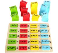 Small Foot 10716 Digit Tiles Calculating plates made of colourful wood for The p