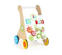 Small Foot 10745 - Andador de Entrenamiento Hecho de Madera Resistente, Multifuncional, con Ruedas de Goma para un Funcionamiento Seguro y silencioso