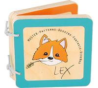 Small Foot 10863 Lex - Libro de Madera para bebés y niños pequeños en reconocimiento de Patrones, a Partir de 12 Meses