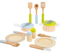 Small foot Set vajilla, ollas y sartenes para cocina infantil