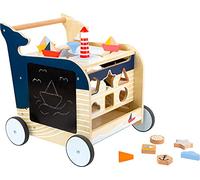 small foot 11608 Andador de Madera Ballena, Multifuncional para Promover la motricidad de los pequeños a Partir de 1 año