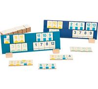 Small Foot 11716 Juego de colocación de números Rummy, de Madera, Juego de Mesa, Colores Modernos. a Partir de 7 años 2 a 4 Jugadores