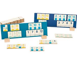 Small Foot 11716 Juego de colocación de números Rummy, de Madera, Juego de Mesa, Colores Modernos. a Partir de 7 años 2 a 4 Jugadores