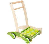 small foot 11738 Anndador Cocodrilo, Madera, Sistema de Frenos y Bloques de construcción, a Partir de 12 Meses.