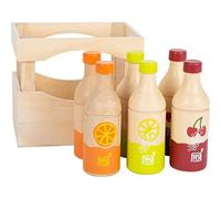 Small Foot 11739 "Fresh Wooden Crate, 6 Bottles of 3 Varieties (Importación USA)