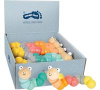 Small Foot 11772 Display Juguetes de motricidad de Oruga en Pastel, Doblar y retorcer, a Partir de 12 Meses.