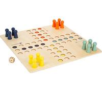 Small Foot 11783 Ludo XL de Madera para 4 Jugadores. Juego de Mesa para Toda la Familia a Partir de los 4 años