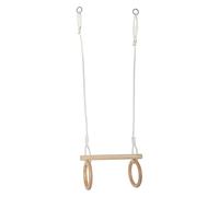 Small Foot Design Trapecio con anillos 11909, madera, para columpio o trampolín, desde 3 años