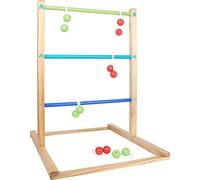 Small Foot 12034 "Active Wooden Throwing, Outdoor Game for Young and Old, from 3 Years Dibujos Animados, Multicolor, Small