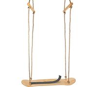 Small Foot 12091, Balancín de madera maciza en forma de monopatín con asas y altura regulable, para balancearse de pie y sentado, color/modelo surtido