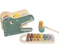Small Foot Juego xilófono infantil Safari de madera, martillo, desde 12 meses