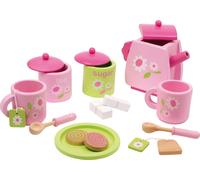 small foot 2849 children tea set "flower pattern" made of wood, accessories for