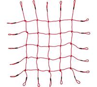 Small Foot Design Red de escalada 6995, cuerdas de plástico, hasta 200 kg, 170 x 170 x 4 cm, Rojo 3+