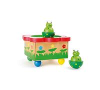 small foot 7541 wooden music box dancing frogs, cute figures d (Importación USA)