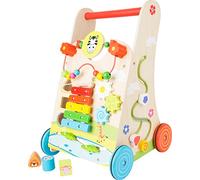 Small Foot Andador Prado de Flores, Madera, con Juegos versátiles y Divertidos para los niños a Partir de 2 años.