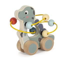 Small Foot Animalito Empujar con Circuito de motricidad Dino, Madera FSC® 100% certificada a Partir de 12 Meses 12615