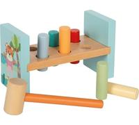 Small Foot Banco de martillar “Jungle Friends”, Juego de Madera FSC® 100%, Motivos de Jungla, Desde 12 Meses, 12763