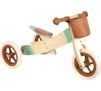 small foot Bicicleta de Aprendizaje y Triciclo marrón Caramelo Maxi, Rueda de Madera, a Partir de 12 Meses, 12498
