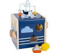 Small Foot Cubo de motricidad Gran Océano, Madera, Juego motricidad marítimo, para peques a Partir de 12 Meses, 12312