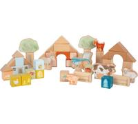 small foot Bloques de Madera Farm Buddies, 50 Piezas, a Partir de los 12 Meses