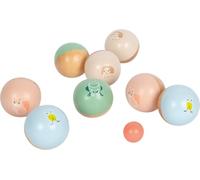 small foot Boccia Garden Buddies, Madera, Juego Lanzamiento para Toda la Familia, Exterior, a Partir 3 años 12643, Multicolor