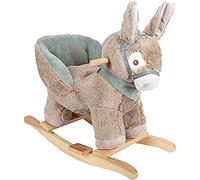 Small Foot Burro balancín con Asiento, Asas y Cabestro, de Felpa y Madera, a Partir de 12 Meses, 12210 Ane, Âne One, Multicolor, L