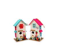 Small Foot by Legler - Casitas con Adornos detallados para pájaros, Acogedor hogar para pájaros cantores en Invierno, con Solapa con Cierre.