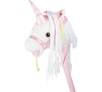 Small Foot- Caballo de Palo, Unicornio Blanco Caballitos de madera, Color (1)