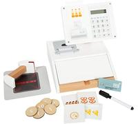 Small Foot Caja registradora Fresh, Madera, Acc. Multi. Tienda, Juguete de rol para niños a Partir de 3 años, 12249, Multicolor, Talla única