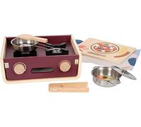 Small Foot Camping Tasty, Cocina Accesorios, Juego de rol para niños Desde los 3 años, 12390 Toys, Color Rojo, Small