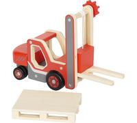small foot Carretilla elevadora con Palet Madera, con Horquilla móvil y Torno de Cable, niños a Partir de 2 años, 12636