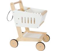 Small Foot Carrito de Compras Fresh de Madera, Accesorios para la tiendita, Juegos de rol, Desde los 3 años, 12403 Toys, Color Beige, Small