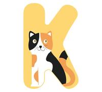 Small Foot - Carta infantil de animales de madera - K