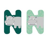Small Foot - Carta infantil de animales de madera - N