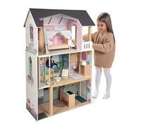 Small Foot Casa de muñecas Villa de Ensueño XL, 3 Pisos, muñecas de hasta 30 cm, Escala 1:6, Madera, 12730