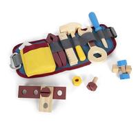 small foot Cinturón Workshop, Muchas Herramientas y Acc, Madera, Infantil, a Partir de 3 años, 12602, Color Colorido