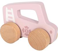small foot Coche de Madera Rosa, Juguete Agarre, vehículo de Juguete 2en1, motricidad bebés a Partir de 6 Meses, 12709