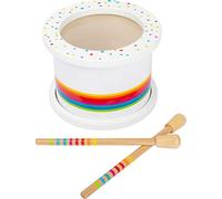 small foot company 11508 Tambor Infantil Sonido, de Madera, Instrumento Musical para los pequeños músicos, Multicolor