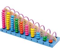 Small Foot Company 2138 - Ábaco de piezas de madera de colores [Importado de Alemania]