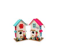 Small Foot Company 6587 Garden Decorative Birdhouse Villa Kunterbunt, Set of 2
