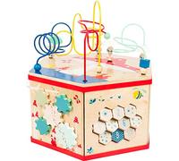 small foot company-Cubo motorizado XL Move it FSC 100% Certificado Experiencia variada en Siete Superficies de Juego Juguetes, Multicolor, (Small Foot by Legler 11051)