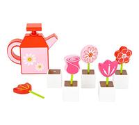 Small Foot Company Juego de Flores con regadera, de Madera fsc 100% certificada, Juego de jardín, Juego de rol Activo.