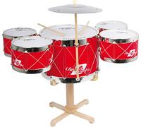 Small Foot Company- Schlagzeug Juguetes, Color Rojo (2020250)